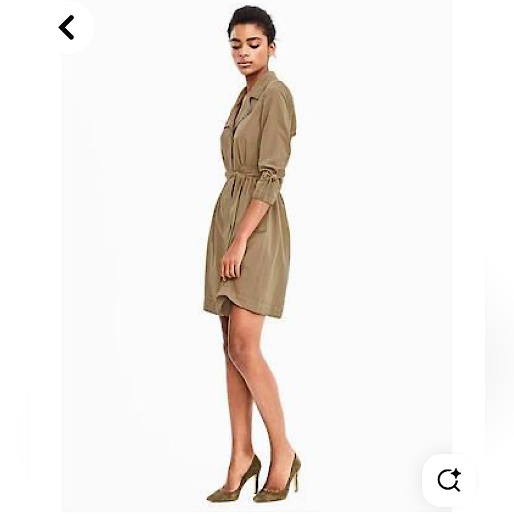 Banana Republic Modal Tan Shirt Dress - versatile, excellent condition, size 6P